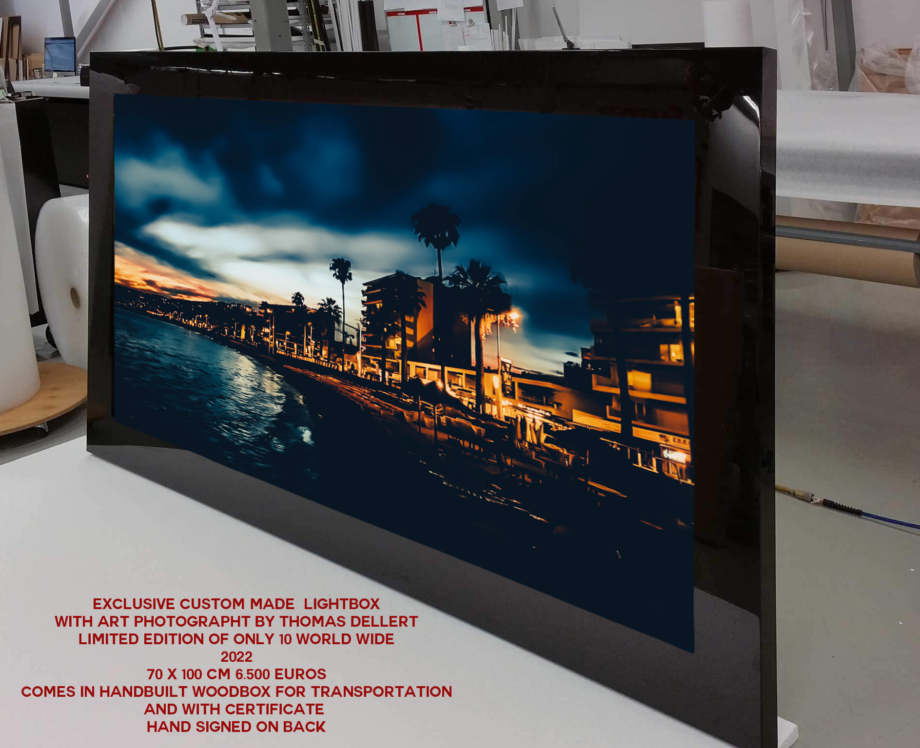 Lightbox in factory 